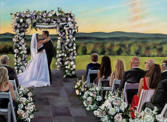 Live Painting @ Mountain Ridge Country Club, NJ 18"x24" 2025