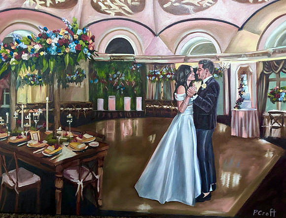 Live Painting @ Pleasantdale Chateau, NJ 18"x24" 2025