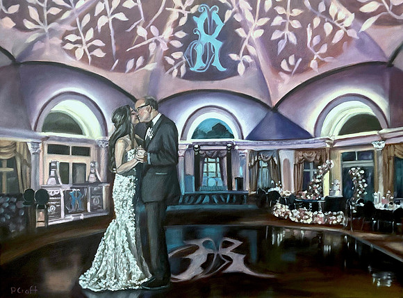 Live Painting @ Pleasantdale Chateau, NJ 18"x24" 2026