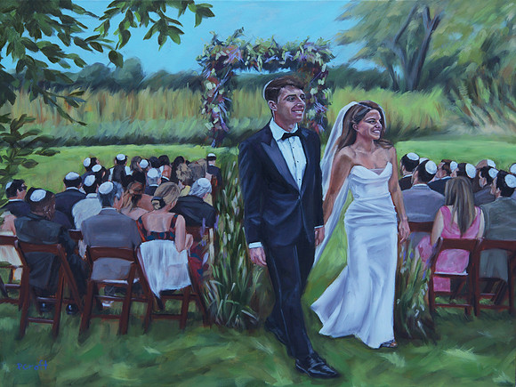 Live Painting @ Northfork Table & Inn, NY 24"x36" 2025