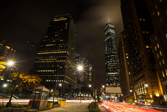 One World Light Trails