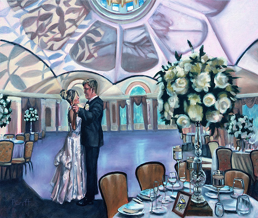 Live Painting @ Pleasantdale Chateau  18"x24" 2025