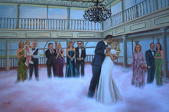 Live Painting @ Mallard Island Yacht Club, NJ 24"x36" 2024