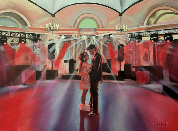 Live Painting @ Pleasantdale Chateau, NJ 18"x24" 2024