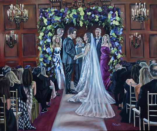 Live Painting @ The Harmonie Club, NYC  24"x30" 2025