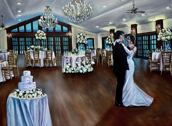 Live Painting @ St. Clement's Castle, CT 18"x24" 2024