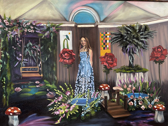 Live Painting Bat Mitzvah @ Pleasantdale Chateau, NJ 18"x24" 2025