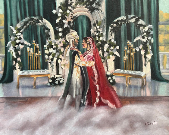 Live Painting @ The Olana, TX 16"x20" 2024