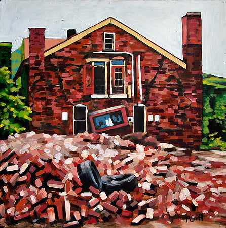 Remnants - 24"x24", 2013