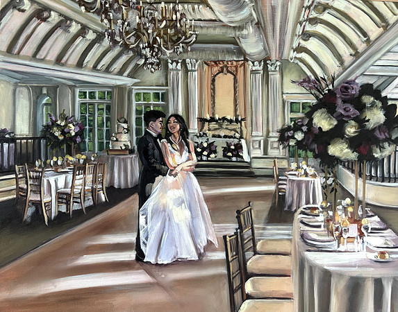 Live Painting @ Nanina's In the Park, NJ 16"x20" 2024