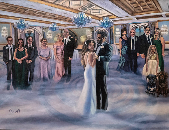 Live Painting @ The Venetian, NJ 24"x30" 2024